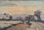Bern. A. van Beek (1875-1941) - Winterlandschap bij, Antiek en Kunst, Kunst | Schilderijen | Klassiek