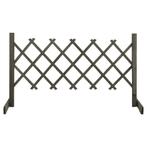 vidaXL Tuinlatwerk 120x60 cm massief vurenhout grijs, Verzenden, Nieuw, Hout, Minder dan 1 meter