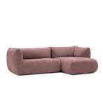 Loungebank Veendam - loungebanken - Bruin, Nieuw, 125 tot 150 cm, Stof, 250 tot 300 cm
