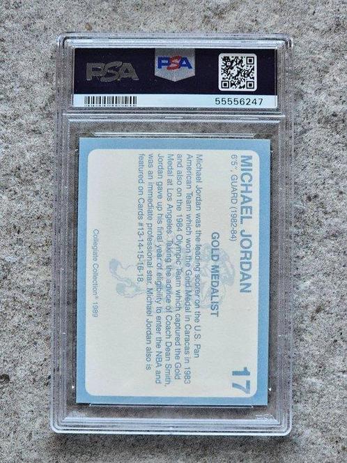 1989/90 North Carolina NBA Michael Jordan #17 PSA 10 Graded, Verzamelen, Stickers