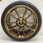 Porsche 992 20/21inch Carrera Classic Goud/Brons met banden, Ophalen, Gebruikt, Banden en Velgen, 21 inch