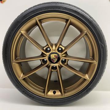 Porsche 992 20/21inch Carrera Classic Goud/Brons met banden beschikbaar voor biedingen