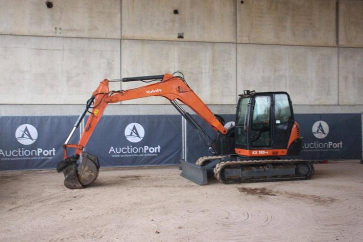 Veiling: Rupsgraafmachine Kubota KX183-3 Diesel 47.8kW 2013, Zakelijke goederen, Machines en Bouw | Kranen en Graafmachines, Graafmachine