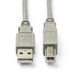 USB A naar USB B kabel | 1 meter | USB 2.0 (480 Mbps), Verzenden, Nieuw
