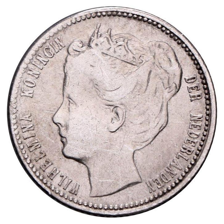 25 Cent 1898 Wilhelmina ZFr, Postzegels en Munten, Munten | Nederland, Verzenden