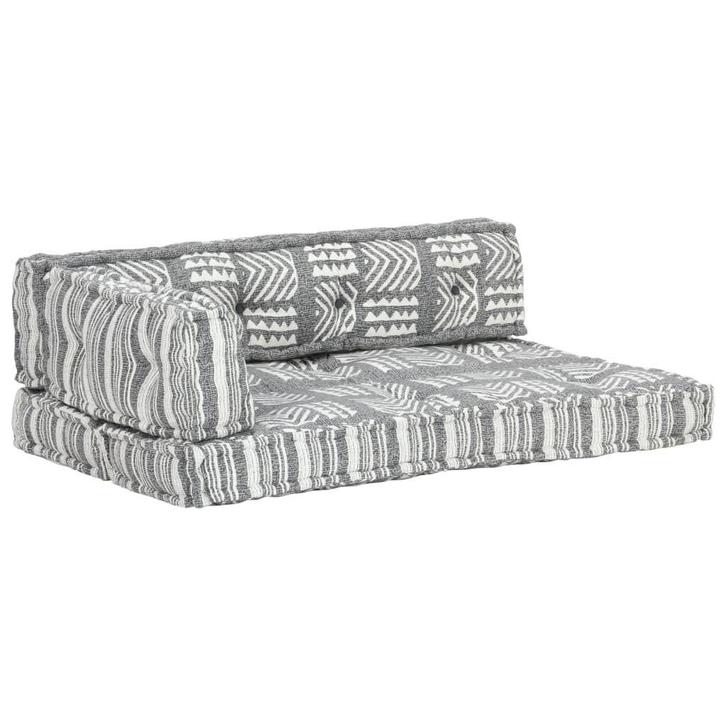 Bankkussen Pallet Grijs Patchwork - Retourdeal! 51% Korting, Huis en Inrichting, Woonaccessoires | Kussens, Rechthoekig, Grijs