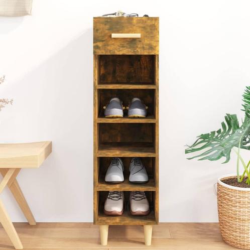 vidaXL Schoenenkast 30x35x105 cm bewerkt hout gerookt, Huis en Inrichting, Kasten | Schoenenrekken, Nieuw, Verzenden