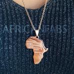 Ketting / halsketting / hanger - Afrikaans continent groot -, Ophalen of Verzenden, Nieuw