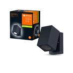 Ledvance Wandlamp Endura Classic Cube Zwart IP44 1x GU10..., Ophalen of Verzenden, Nieuw
