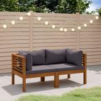 vidaXL Tuinbank 2-zits met kussen massief acaciahout, Tuin en Terras, Verzenden, Nieuw, Hardhout