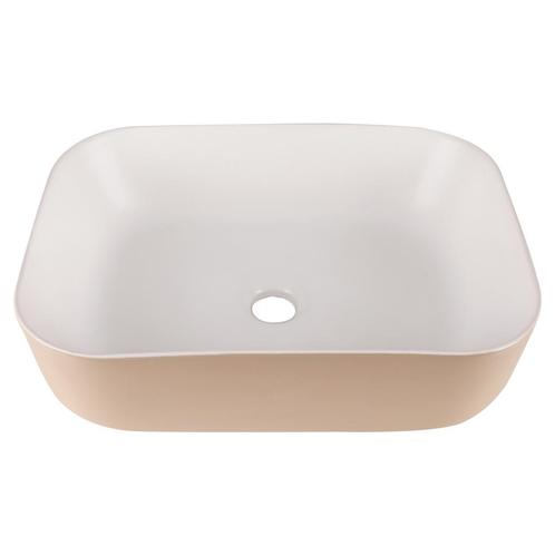 Waskom Differnz Mira 48x37,5x12,5 cm Beige/Wit, Doe-het-zelf en Verbouw, Sanitair, Overige typen, Nieuw, Ophalen of Verzenden