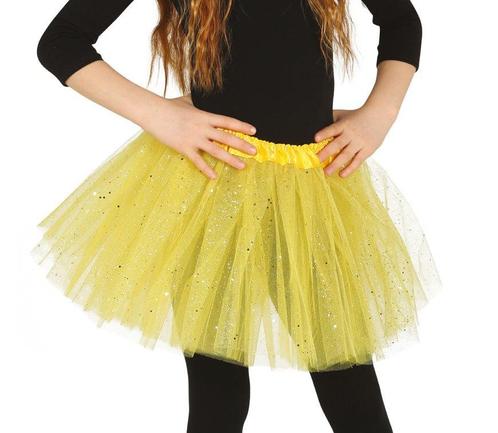 Gele Tutu Kind 31cm, Hobby en Vrije tijd, Feestartikelen, Nieuw, Verzenden
