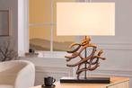 Design tafellamp WAVE 60cm natuurlijk massief hout, Huis en Inrichting, Lampen | Tafellampen, Ophalen of Verzenden, Nieuw