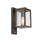 Buiten wandlantaarn antiek goud met bewegingssensor IP44 -, Tuin en Terras, Buitenverlichting, Nieuw, Minder dan 50 watt