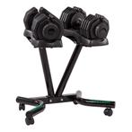 Tunturi Selector Dumbellset l 2x 25 kg + stand l Verstelbare, Sport en Fitness, Fitnessmaterialen, Verzenden, Nieuw, Dumbbell