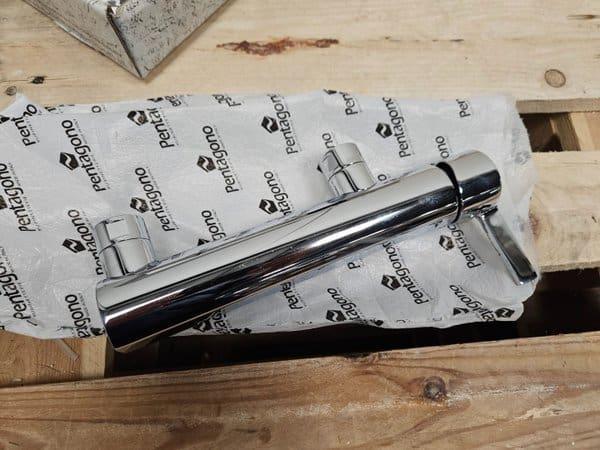 Pentagono douchekraan 1 hendel chroom, Doe-het-zelf en Verbouw, Sanitair, Douche, Nieuw, Chroom, Ophalen of Verzenden