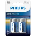 Philips Ultra Alkaline Batterijen C2 stuks in Blister, Audio, Tv en Foto, Accu's en Batterijen, Nieuw, Ophalen of Verzenden