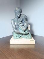 A. Anglada - sculptuur, Enamorados con bebé - 30 cm - Hars, Antiek en Kunst, Curiosa en Brocante