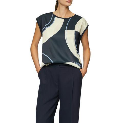 s.Oliver BLACK LABEL T-shirt in fabricmix, Kleding | Dames, T-shirts, Nieuw, Verzenden