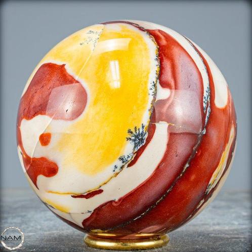 Zeldzaam Natuurlijk Topkwaliteit Mookaïet Bol- 1678.09 g, Verzamelen, Dierenverzamelingen