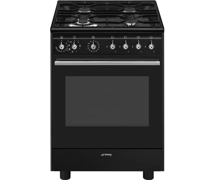 €899 Smeg CX61GMBLNLK gas fornuis met 4 branders / zones,, Witgoed en Apparatuur, Fornuizen, Ophalen of Verzenden