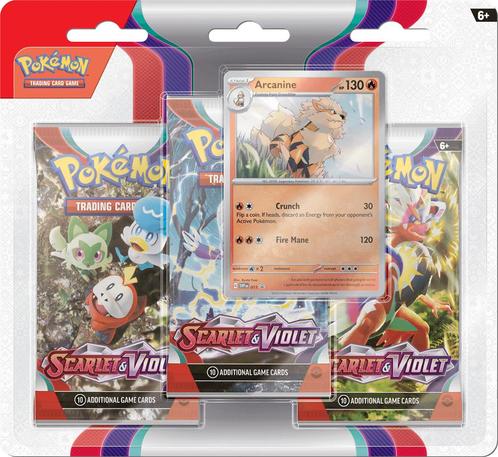 Pokémon - Scarlet & Violet - Blister - Arcanine, Hobby en Vrije tijd, Verzamelkaartspellen | Pokémon, Verzenden