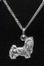 Zilveren Yorkshire terrier - huismodel met staart ketting..., Verzenden, Nieuw