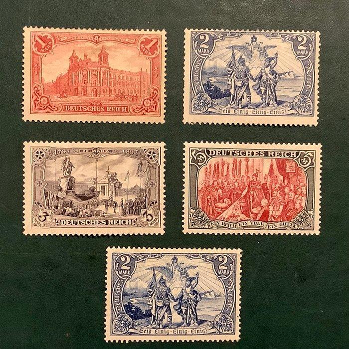 Duitse Rijk 1902 - Germania zonder watermerk - alle Marken, Postzegels en Munten, Postzegels | Europa | Duitsland