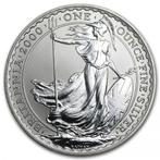 Britannia 1 oz 2000, Postzegels en Munten, Munten | Europa | Niet-Euromunten, Zilver, Losse munt, Overige landen, Verzenden