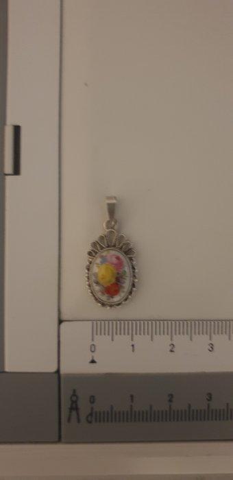 Zonder Minimumprijs - Hanger Zilver - Meissen Porselein, Sieraden, Tassen en Uiterlijk, Antieke sieraden