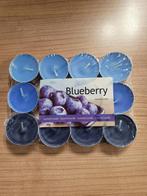 Eda Theelicht Blueberry 12 stuks per pak., Nieuw, Verzenden