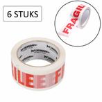 Fixman Inpaktape - Fragile - 48 mm x 66 meter - 6 rollen..., Ophalen of Verzenden, Nieuw