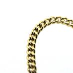 Lange gouden gourmetschakel ketting | 70 cm, Sieraden, Tassen en Uiterlijk, Kettingen, Ophalen of Verzenden, Gebruikt, Overige kleuren