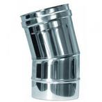 Enkelwandig rookkanaal RVS, bocht 15°,  Ø230, Huis en Inrichting, Kachels, Ophalen of Verzenden, Nieuw