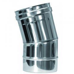 Enkelwandig rookkanaal RVS, bocht 15°,  Ø230, Huis en Inrichting, Kachels, Ophalen of Verzenden