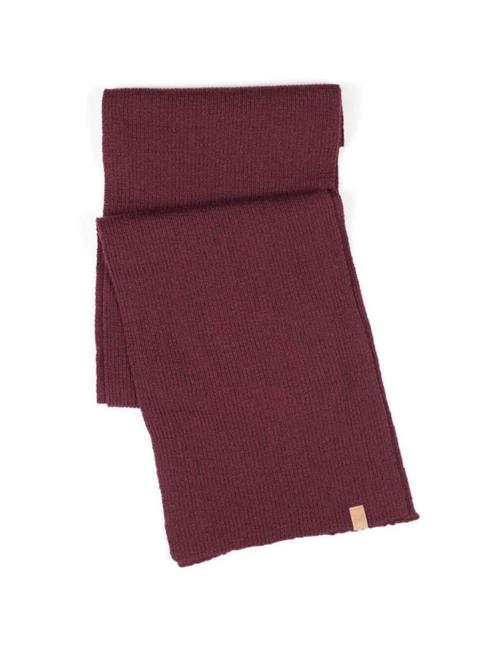 Ivanhoe rib gebreide sjaal van wol Vide Ruby Wine - One S..., Kleding | Dames, Mutsen, Sjaals en Handschoenen, Nieuw, Verzenden