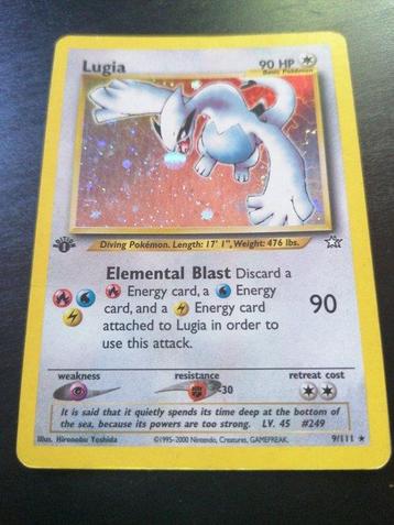 Pokémon - 1 Card - Lugia Holo 1st Edition - WOTC - Neo beschikbaar voor biedingen