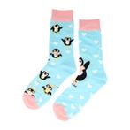 Sokken - Pinguin Print - Blauw - Katoen - Maat 38-45, Nieuw