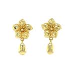 Gouden vintage bloem oorstekers 18 kt, Ophalen of Verzenden, Nieuw