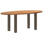 vidaXL Eettafel 200x100x74 cm ovaal massief eikenhout, Huis en Inrichting, Tafels | Eettafels, Verzenden, Nieuw