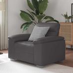vidaXL Sofastoel Grijs 60 cm Kunstleer, Huis en Inrichting, Verzenden, Nieuw, Leer
