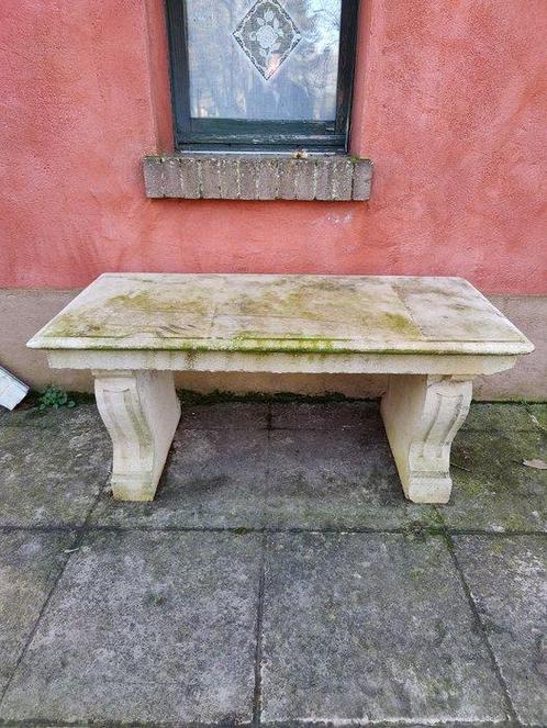 Tuinbank - kippenkalk, Antiek en Kunst, Curiosa en Brocante