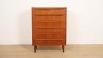 Vintage Deense ladekast | Teak | 6 lades | 108 cm, Huis en Inrichting, Kasten | Ladekasten, Ophalen of Verzenden, Nieuw