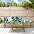 vidaXL 4-delige Loungeset geïmpregneerd grenenhout, Verzenden, Nieuw, 4 zitplaatsen, Loungeset