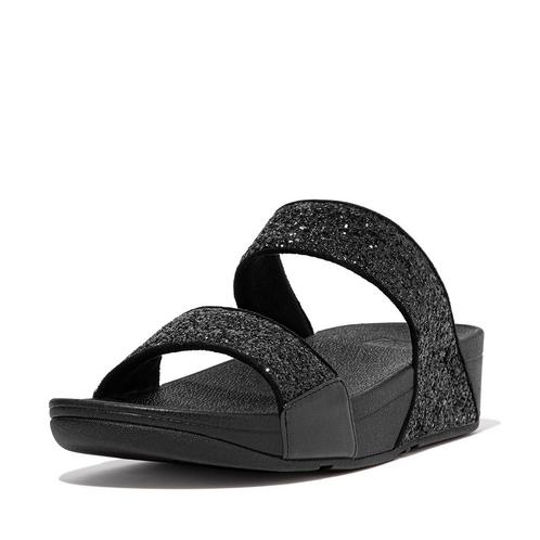 -10% FitFlop  FitFlop Lulu glitter  maat 42, Kleding | Dames, Schoenen, Slippers, Zwart, Nieuw, Verzenden