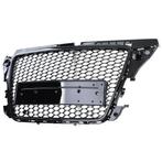 Honingraat grill - Audi A3 8P 08-13 - ZWART GLANS - Sport..., Ophalen of Verzenden, Nieuw