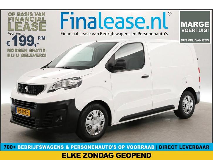 Peugeot Expert BlueHDI L1H1 MARGE Cruisecontrol Trekhaak, Auto's, Bestelauto's, Lease, Handgeschakeld, Diesel, Peugeot, Wit, Verzenden