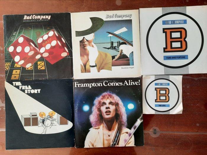 Bad Company, Free, Peter Frampton - 5 x classic albums from, Cd's en Dvd's, Vinyl Singles