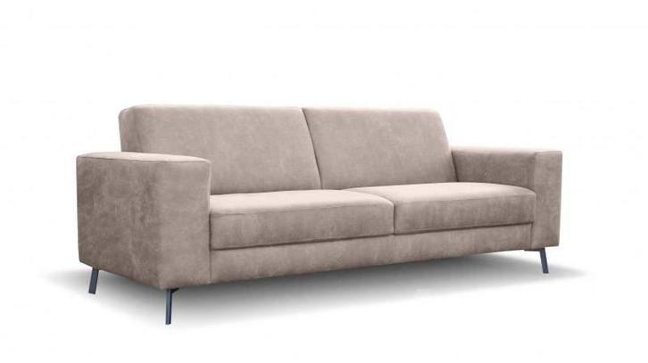 Bankstel Pingjum - rechte banken - Beige, Huis en Inrichting, Banken | Bankstellen, Nieuw, Stof