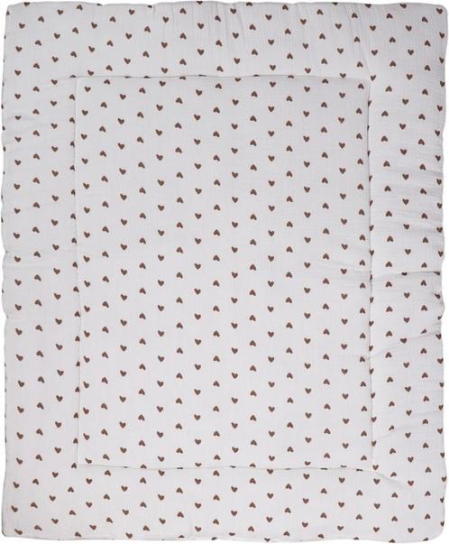 MamaLoes Hartjes Hydrofiel 80 x 100 cm Boxkleed ML020269, Kinderen en Baby's, Boxen, Nieuw, Verzenden